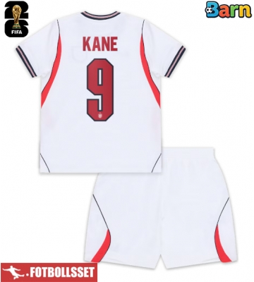 England Harry Kane #9 Hemmatröja Barn VM 2026 Kortärmad (+ Korta byxor)